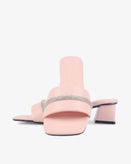 Dép Cao Gót Hạnh Dung Gót Trụ Bản Ngang Xoàn HD12261AM