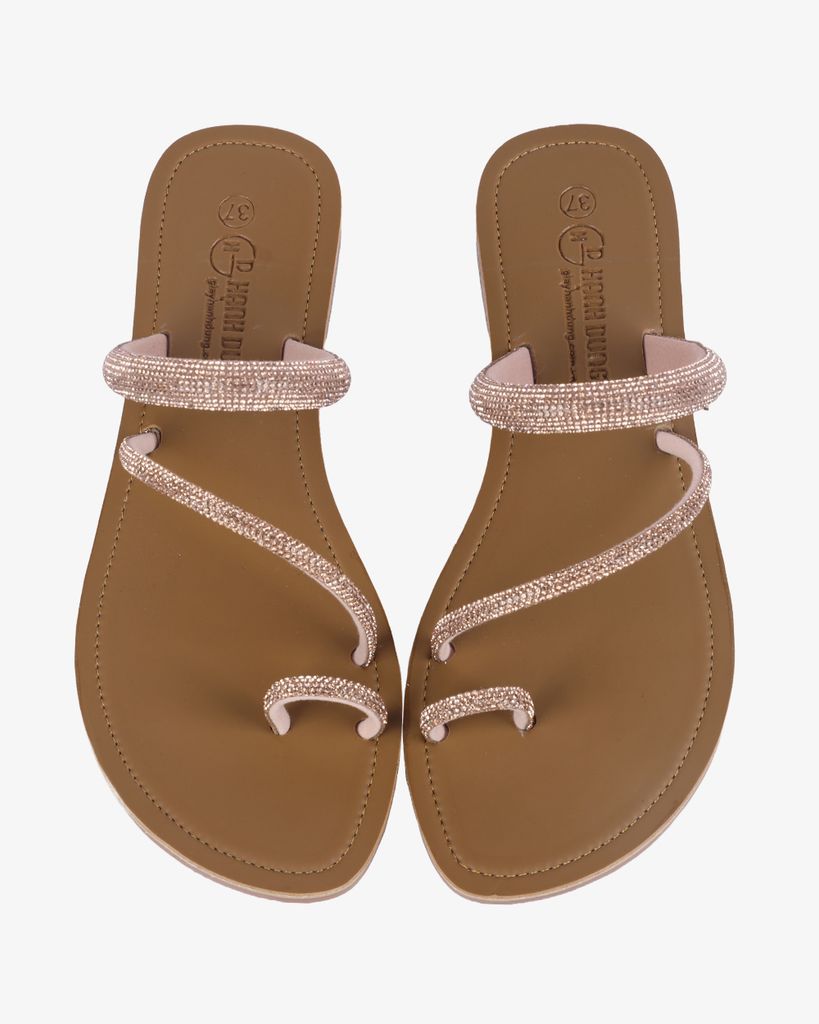 Dép Xẹp Hạnh Dung Xoàn Xỏ Ngón HD12262AM