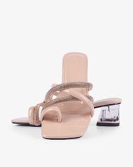 Dép Cao Gót Hạnh Dung Xỏ Ngón Gót Mica HD12264AM