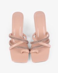 Dép Cao Gót Hạnh Dung Xỏ Ngón Gót Mica HD12264AM