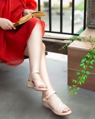 Sandal Đế Xuồng Hạnh Dung Quai Laser HD29179AY