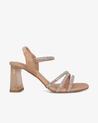 Sandal Cao Gót Hạnh Dung Quai Dây Đính Đá HD29174AY