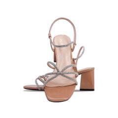 Sandal Cao Gót Albee Nhiều Dây Kim Sa Nối HD0202TQ