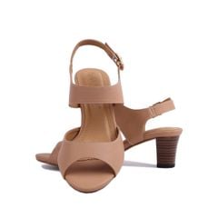 Sandal Cao Gót Hạnh Dung Bản Ngang Da HD02154AB