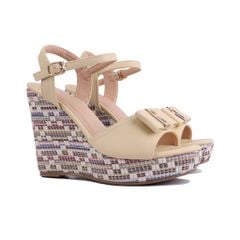 Sandal Xuồng Hạnh Dung Quai Nơ HD02174AB