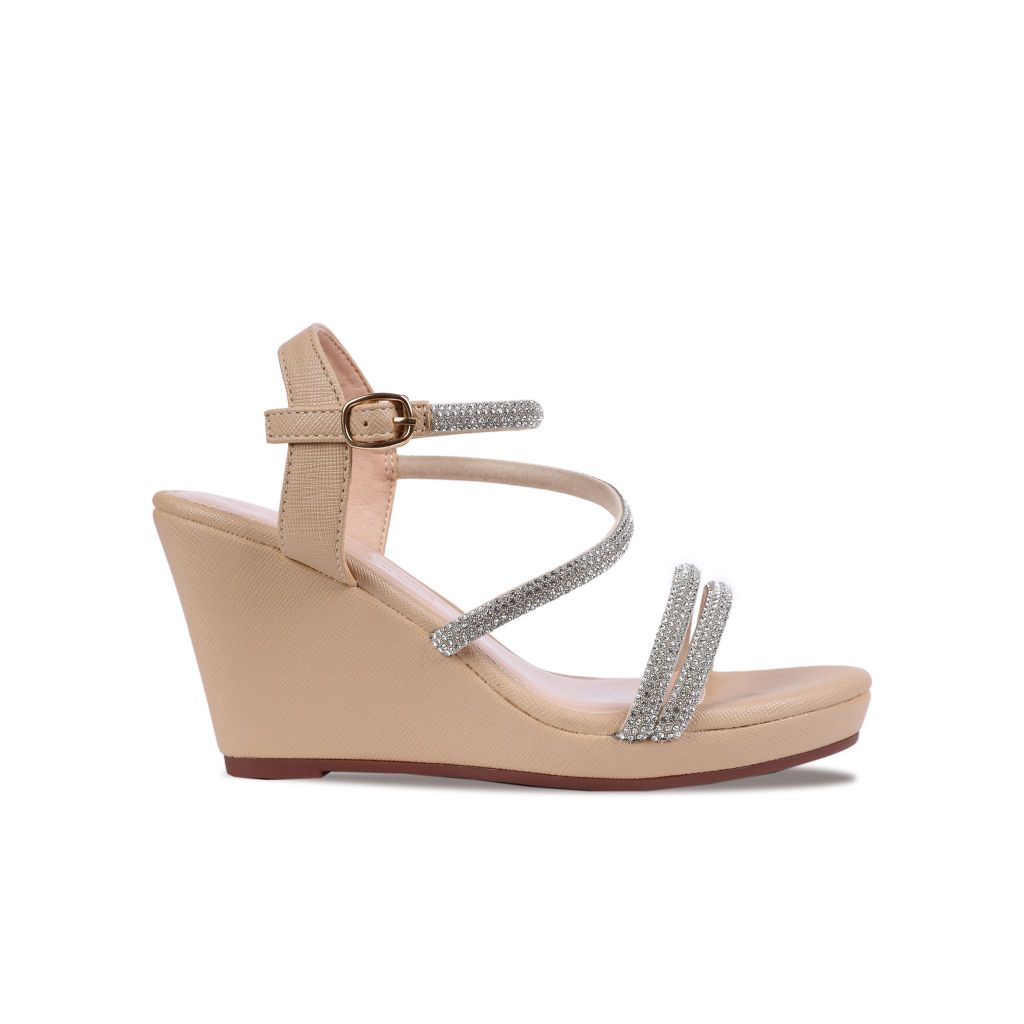 Sandal Xuồng Hạnh Dung Quai Dây Đính Đá Sang Trọng HD02194AB