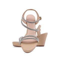 Sandal Xuồng Hạnh Dung Quai Dây Đính Đá Sang Trọng HD02194AB