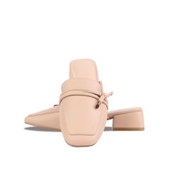 Dép Bít Mũi Hạnh Dung Mũi Vuông Dây Thắt Nơ HD02199AB