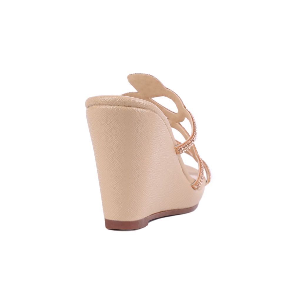 Dép Xuồng Hạnh Dung Quai Rắn Kim Sa 9cm HD02211AB