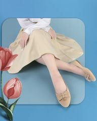 Giày Búp Bê Hạnh Dung Nơ Nhún HD02218AB