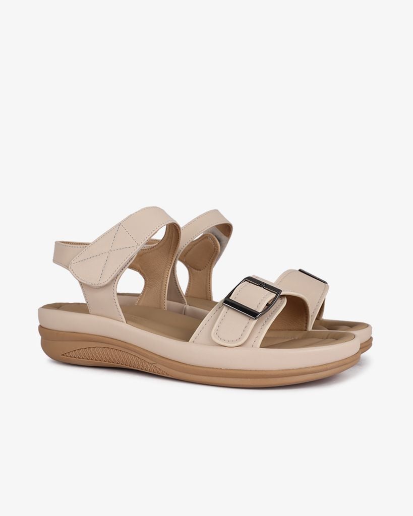 Sandal Đế Xuồng Hạnh Dung Quai Ngang Khóa Nịt HD02232AB