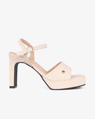 Sandal Cao Gót Hạnh Dung Quai Bản Nút Tán HD02233AB
