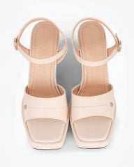 Sandal Cao Gót Hạnh Dung Quai Bản Nút Tán HD02233AB