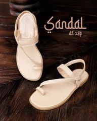 Sandal Xẹp Hạnh Dung Xỏ Ngón Quai Mảnh HD02235AB