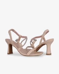 Sandal Cao Gót Hạnh Dung Quai Mảnh Đính Xoàn HD02239AB