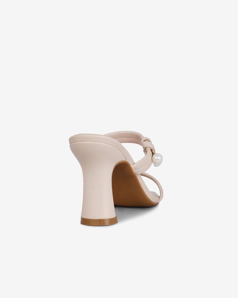 Dép Cao Gót Hạnh Dung Quai Nhị Ngọc Trai HD02240AB