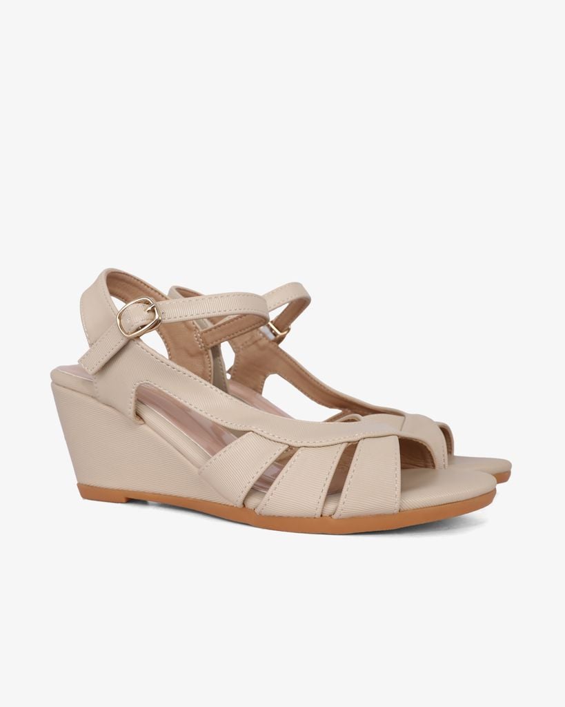 Sandal Đế Xuồng Hạnh Dung Nhiều Dây Nối Bên 6F HD02241AB