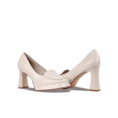 Giày Cao Gót Albee Đế Vuông Mũi Trơn Viền HD0253TQ