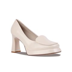 Giày Cao Gót Albee Đế Vuông Mũi Trơn Viền HD0253TQ