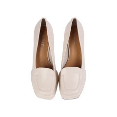 Giày Cao Gót Albee Đế Vuông Mũi Trơn Viền HD0253TQ