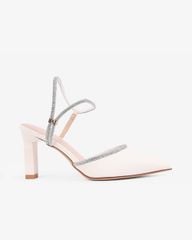 Sandal Cao Gót Albee Mũi Nhọn Phối Hậu Xoàn HD0268TQ