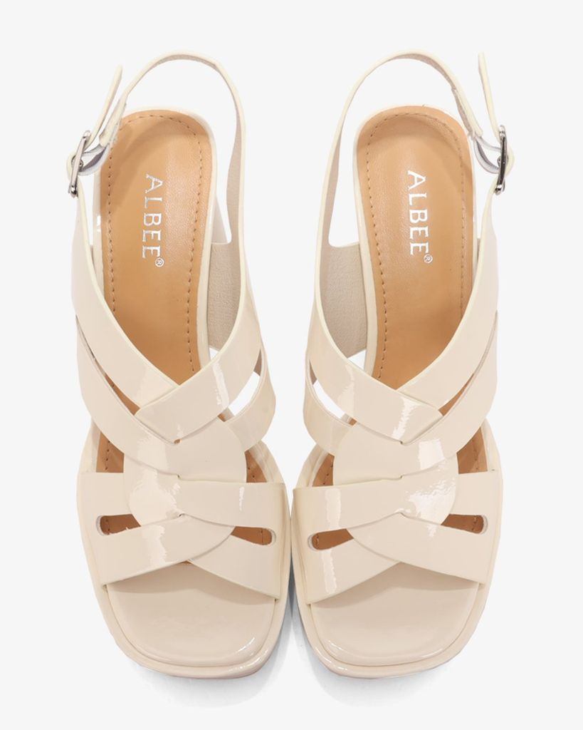 Sandal Cao Gót Albee Quai Luồn Chéo Nhau HD0288TQ
