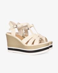 Sandal Đế Xuồng Albee Quai Luồng Nối T-Strap HD0289TQ