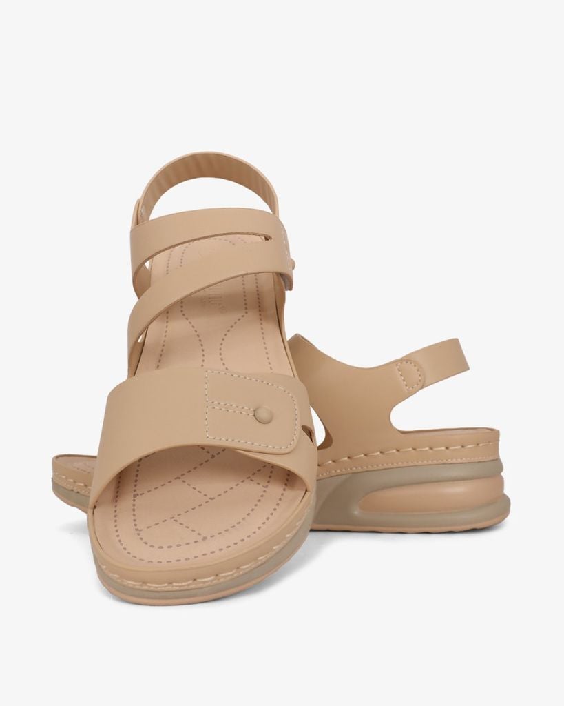 Sandal Đế Xuồng Hạnh Dung Bản Ngang Khoét Chỉ HD0302AC
