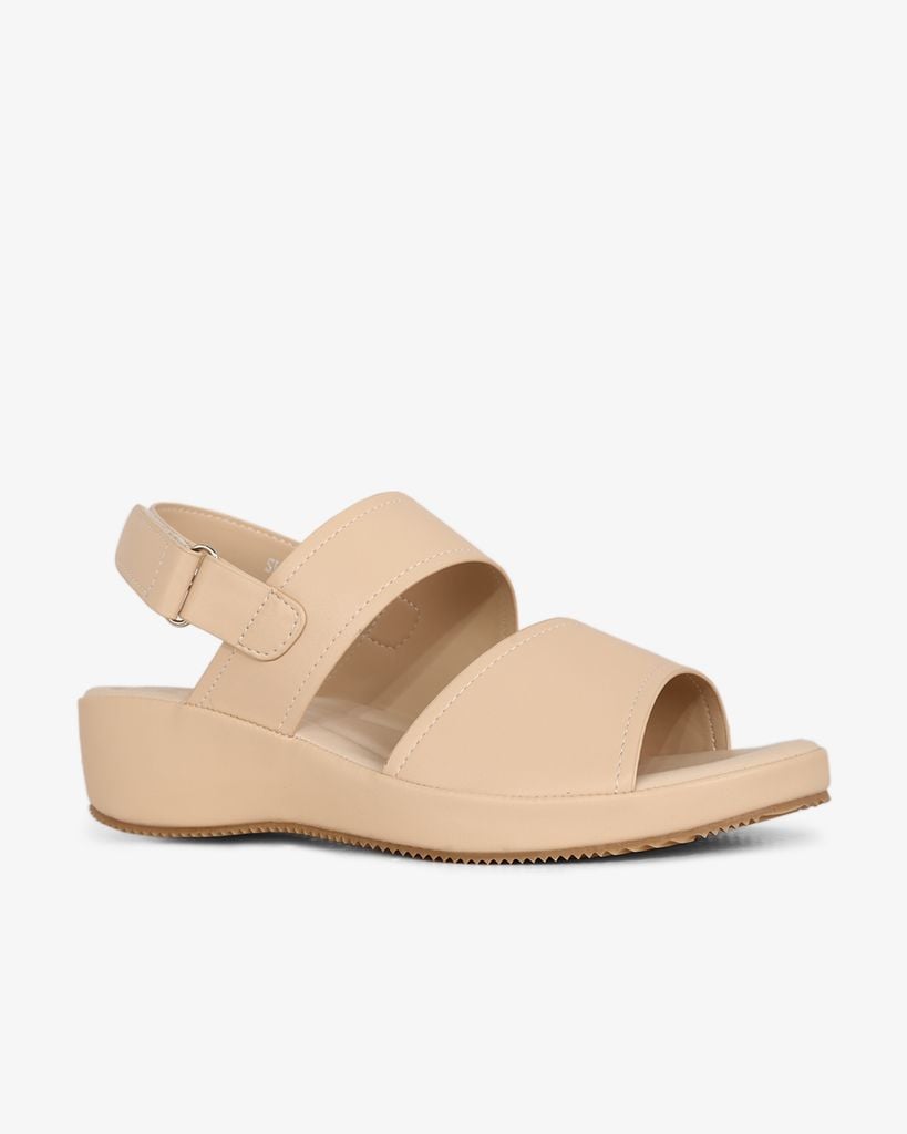 Sandal Đế Xuồng Hạnh Dung Hai Quai Ngang Hậu Dán HD0312AC