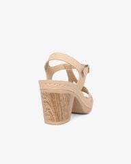 Sandal Cao Gót Hạnh Dung Quai Ngang Khoét Nối T-Strap HD0313AC