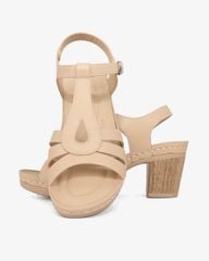 Sandal Cao Gót Hạnh Dung Quai Ngang Khoét Nối T-Strap HD0313AC