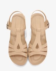 Sandal Cao Gót Hạnh Dung Quai Ngang Khoét Nối T-Strap HD0313AC