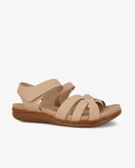 Sandal Đế Xuồng Hạnh Dung Quai Chéo Sọc Vân HD0315AC
