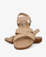 Sandal Đế Xuồng Hạnh Dung Quai Chéo Sọc Vân HD0315AC