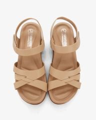 Sandal Đế Xuồng Hạnh Dung Quai Chéo Sọc Vân HD0315AC