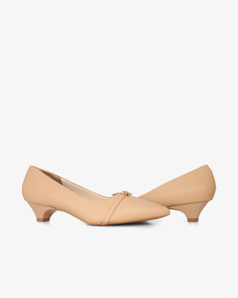 Giày Cao Gót Hạnh Dung Khóa Nơ Nhỏ HD041017AD