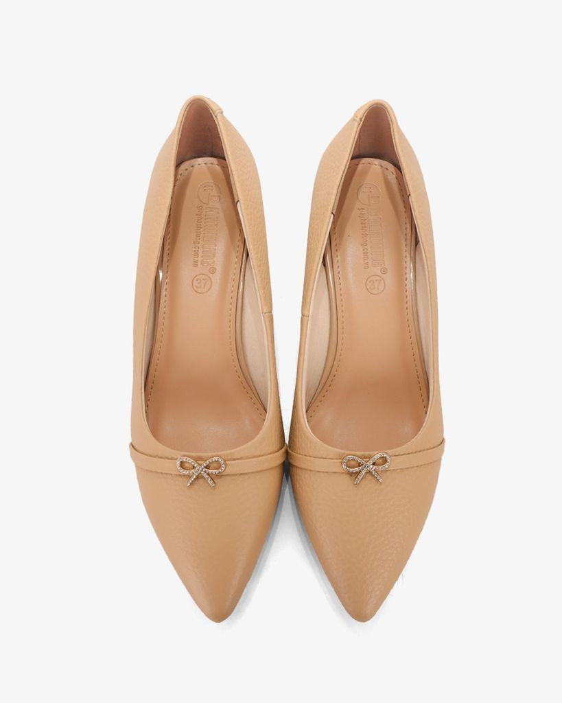 Giày Cao Gót Hạnh Dung Khóa Nơ Nhỏ HD041017AD