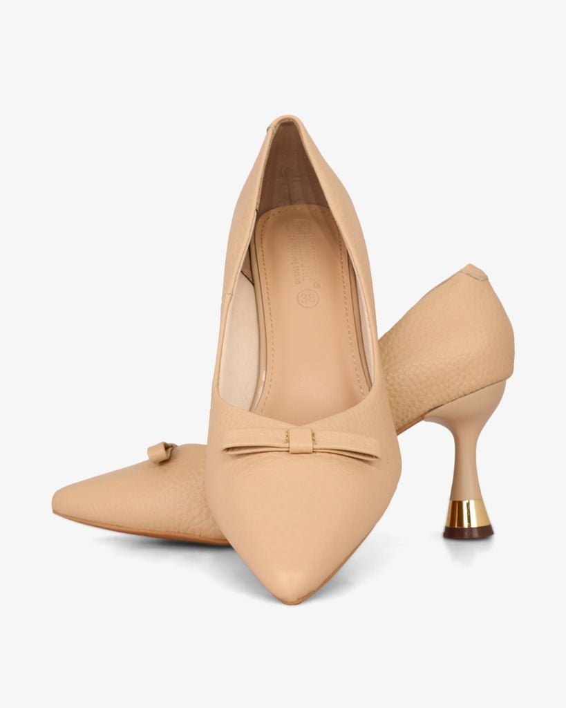 Giày Cao Gót Hạnh Dung Khóa Nơ Ngang HD041020AD