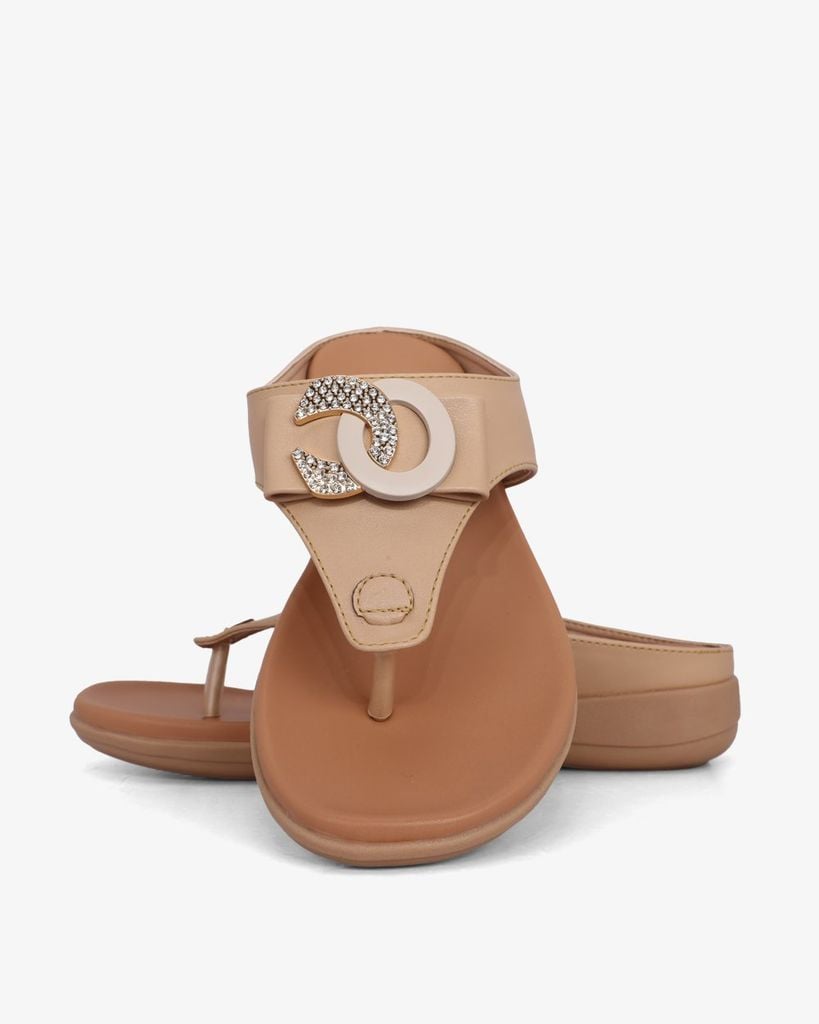 Dép Đế Xuồng Hạnh Dung Kẹp Xỏ Ngón Khóa OC HD041022AD