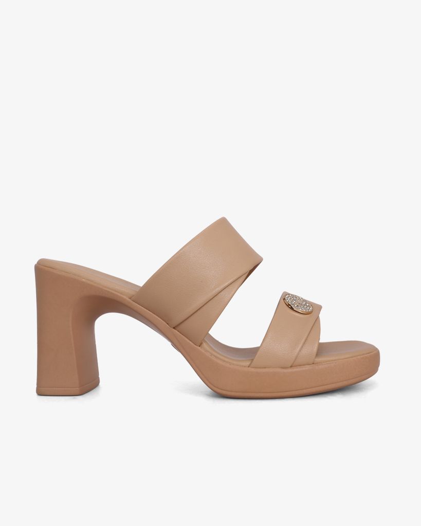 Dép Cao Gót Hạnh Dung Hai Quai Ngang Khóa Miu HD041024AD