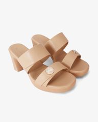 Dép Cao Gót Hạnh Dung Hai Quai Ngang Khóa Miu HD041024AD