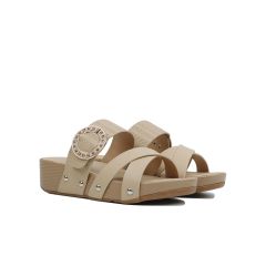 Dép Xuồng Hạnh Dung Bản Chéo Khóa Tròn HD04681AD