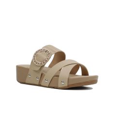 Dép Xuồng Hạnh Dung Bản Chéo Khóa Tròn HD04681AD