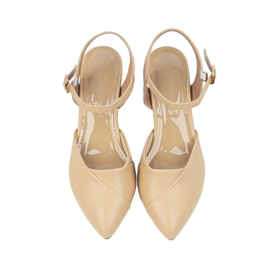 Sandal Cao Gót Hạnh Dung Mũi Nhọn Đắp HD04685AD