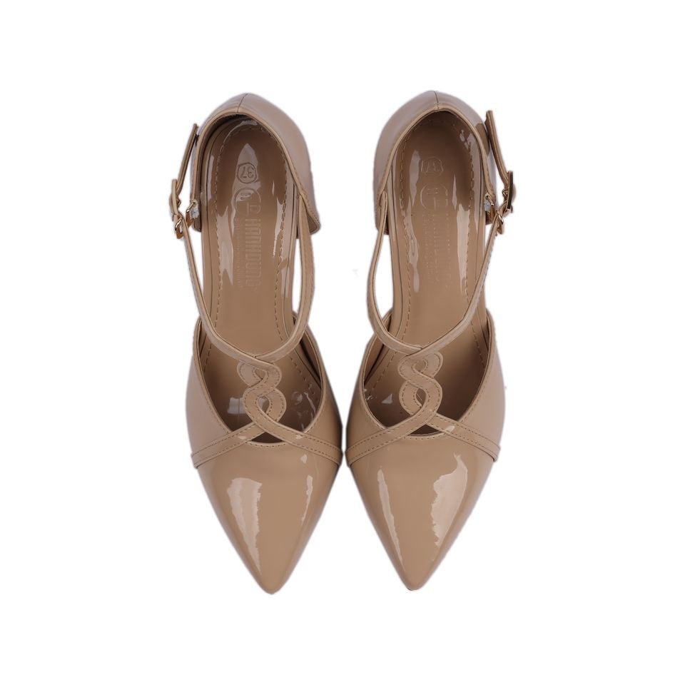 Sandal Cao Gót Hạnh Dung Mũi Nhọn Xoắn Dây HD04719AD