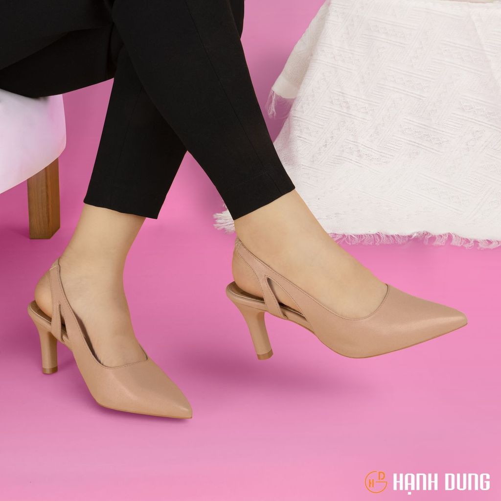 Sandal Cao Gót Hạnh Dung Mũi Nhọn Cut Out HD04720AD