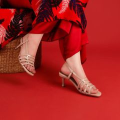 Sandal Cao Gót Hạnh Dung Nhiều Dây Ngang Gót Nhọn HD04755AD