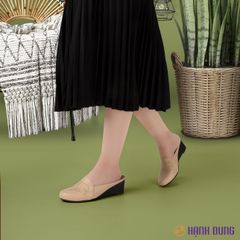 Dép Bít Mũi Hạnh Dung Chỉ Thêu HD04778AD