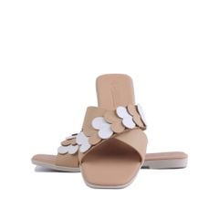 Dép Xẹp Hạnh Dung Quai Chéo Phối Tim HD04782AD