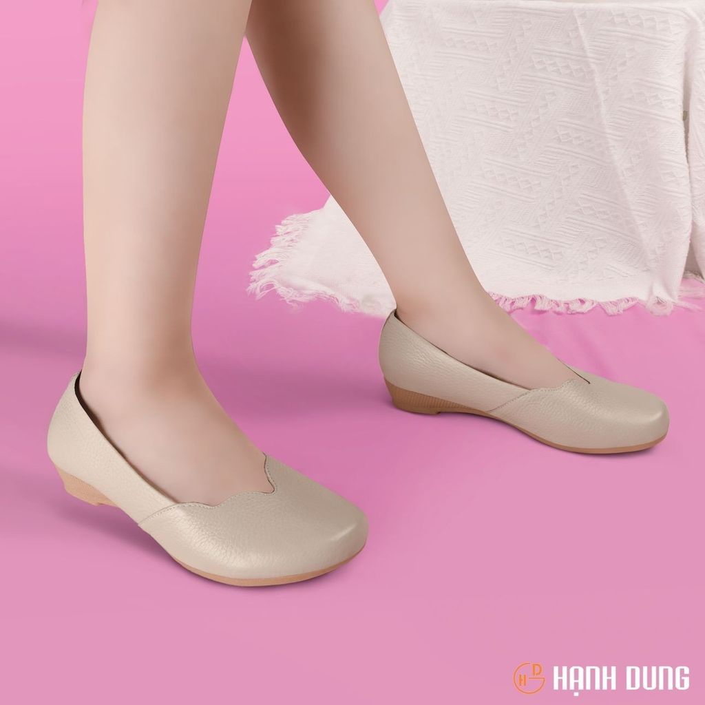 Giày Đế Xuồng Hạnh Dung Quai Lượn Sóng HD04812AD